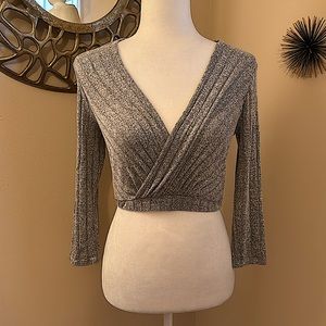 NWT Wrap Crop Top